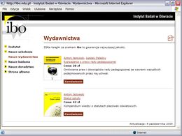Zrzut: Wydawnictwa - lista książek